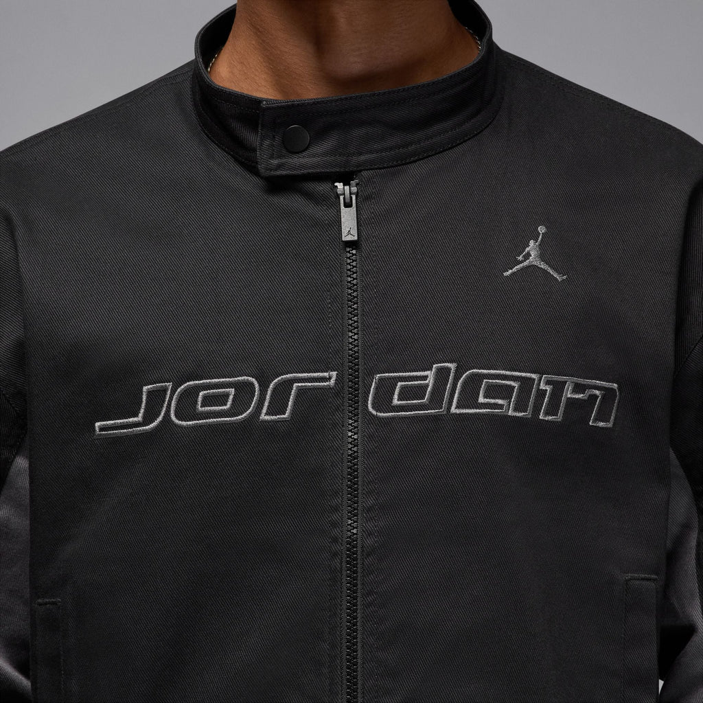 Men's Jordan Brooklyn Motorsport Jacket - Black/Iron Grey/Iron Grey
