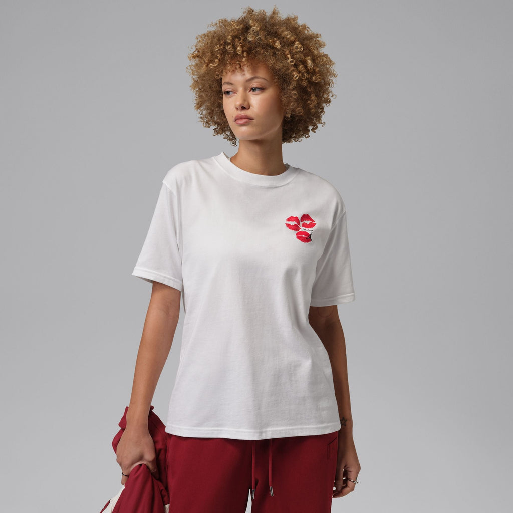 Women's Jordan Flight Graphic T-Shirt - White/Black