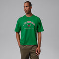 Men's Nike Jordan Flight Essentials Boxy Graphic T-Shirt - Lucky Green/University Red