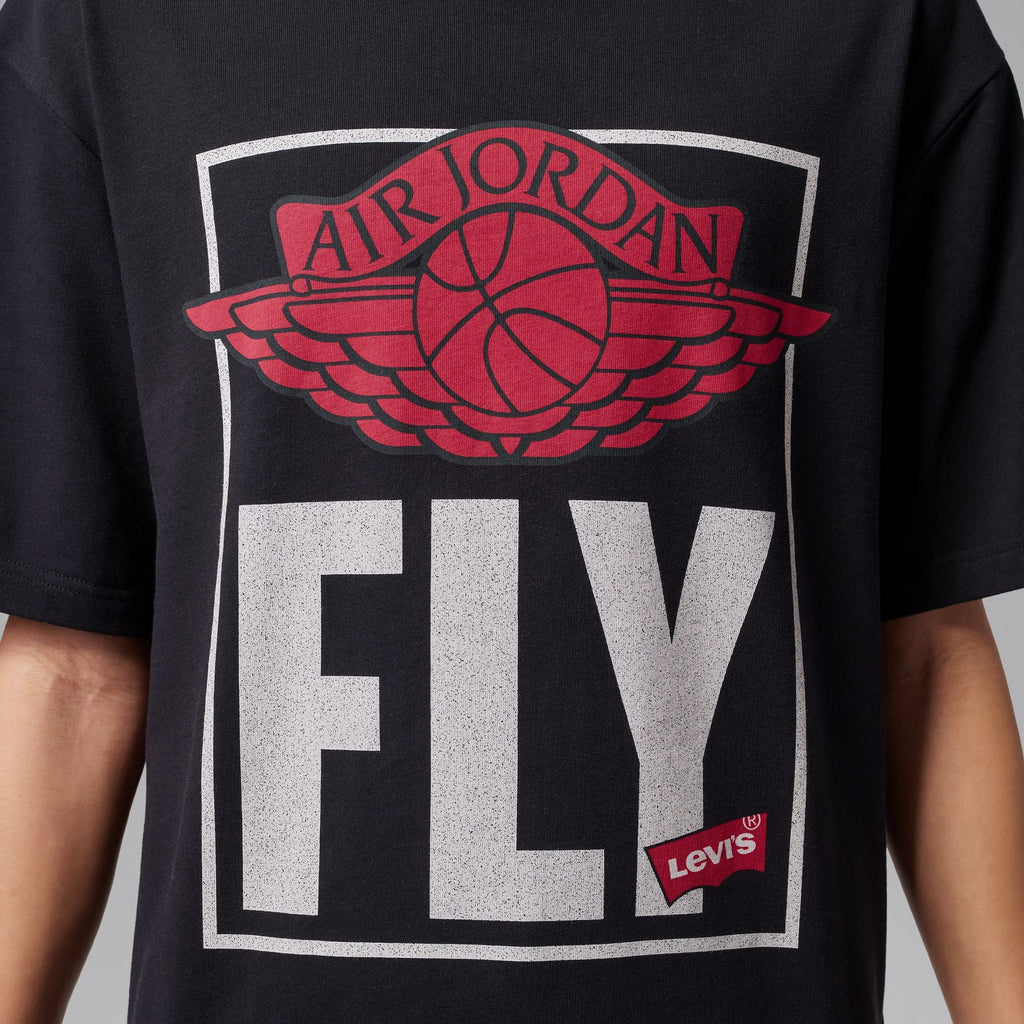 Unisex Jordan x Levi's Fly Short-Sleeve T-Shirt - Black