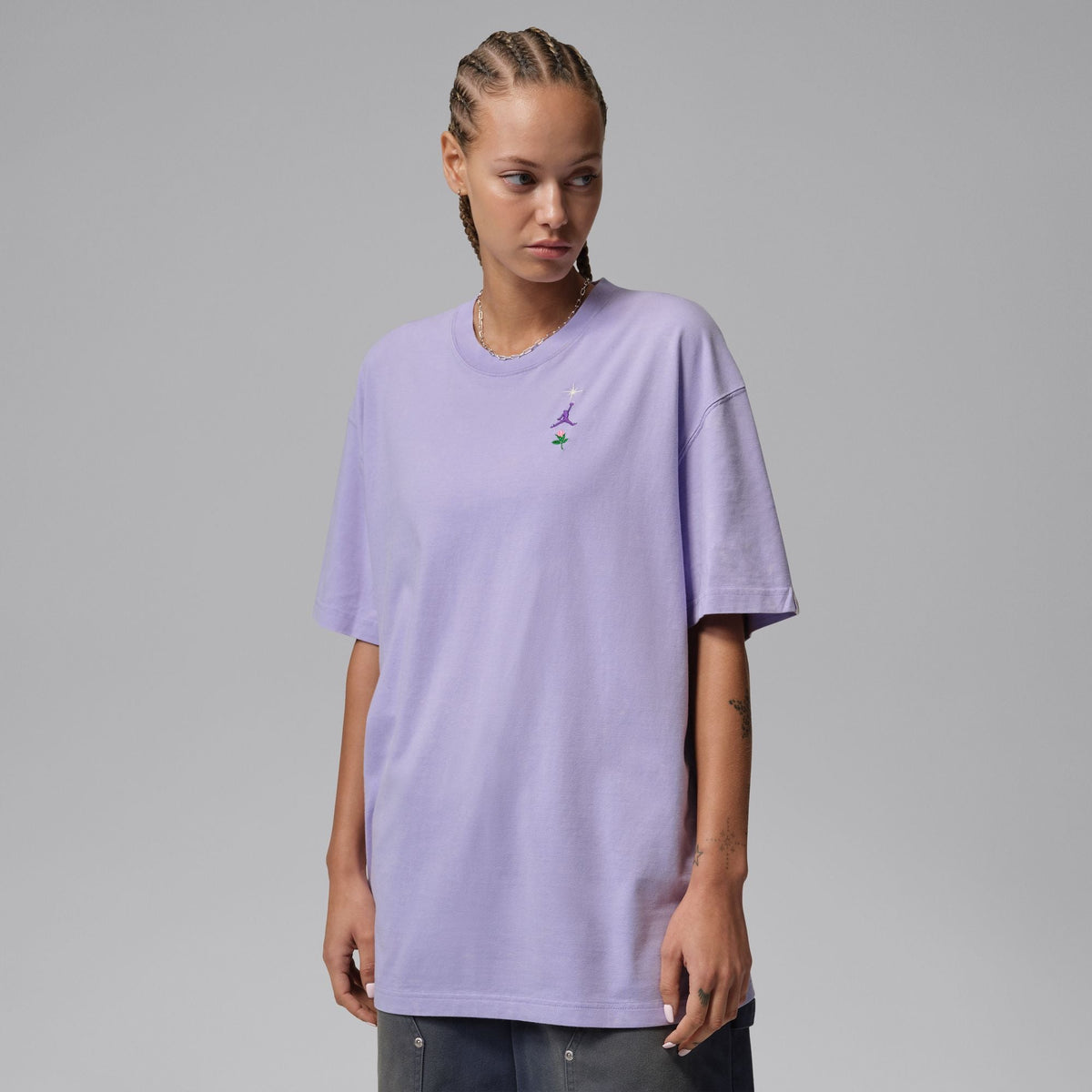 Women's Jordan Oversized Graphic T-Shirt - Hydrangeas